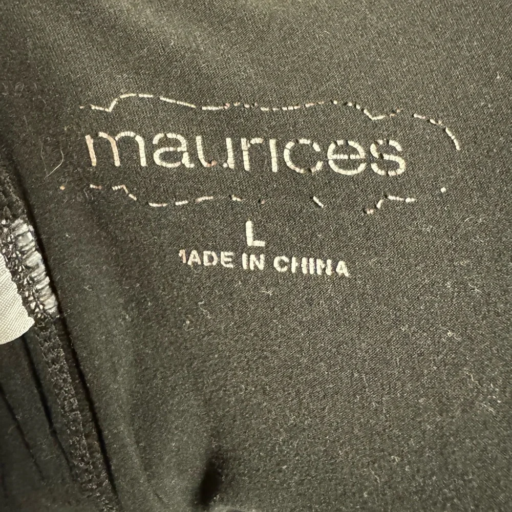 MAURICES Black Flare Leggings Size L